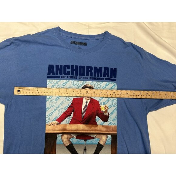 Anchorman Blue Mens Cotton Size Large T Shirt - Picture 10 of 13